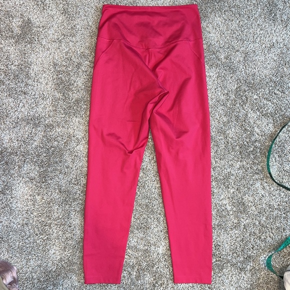 NWOT Girlfriend collective hot pink high rise compressive leggings SIZE SMALL - Picture 2 of 5